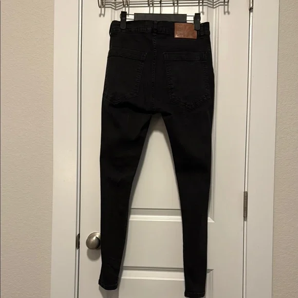 Siksilk Men’s Black Distressed Skinny Jeans size M - Picture 3 of 8